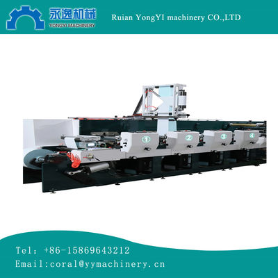 RY-320 8-цветная флексографская печатная машина с двойным сервомотором для печати наклейки PA PE CPP, станция печати