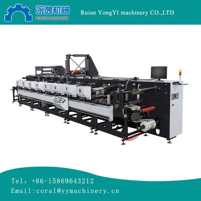 RY-320 8-цветная флексографская печатная машина с двойным сервомотором для печати наклейки PA PE CPP, станция печати