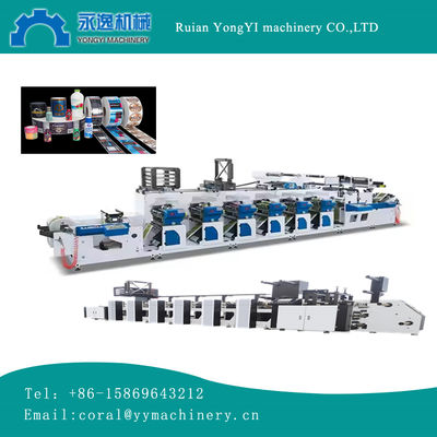 RY-320 8-цветная флексографская печатная машина с двойным сервомотором для печати наклейки PA PE CPP, станция печати