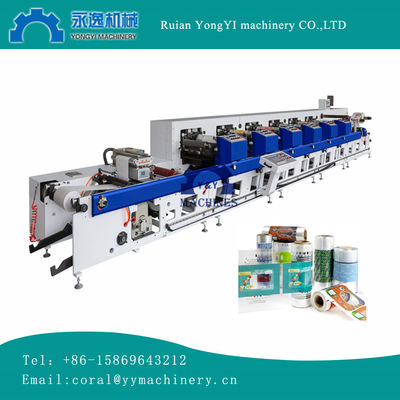 RY-320 8-цветная флексографская печатная машина с двойным сервомотором для печати наклейки PA PE CPP, станция печати